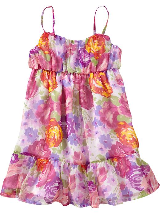 Old Navy Floral Ruffle Chiffon Dresses For Baby