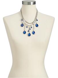 Women's Faux-Gem Teardrop Necklaces