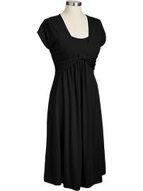 Maternity Bow-Front Jersey Nursing Dresses