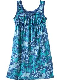 Girls Empire Ruffle-Jersey Dresses