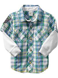 2-in-1 Graphic-Patch Shirts for Baby