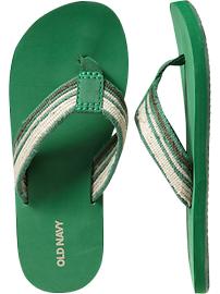 Men's Canvas Flip-Flops