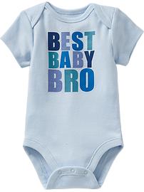 "Best Baby Bro" Bodysuits for Baby