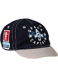 "Space Captain" Baseball Caps for Baby