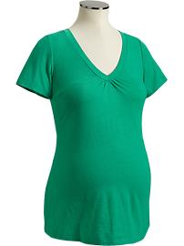 Maternity Tri-Blend V-Neck Tees