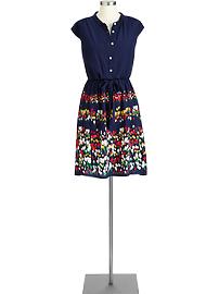 Women's Printed Tie-Waist Dresses