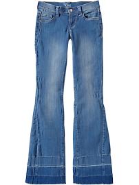 Women's Embroidered-Pocket Flare Jeans