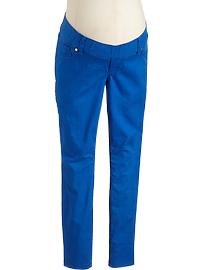 Maternity Low-Rise Colored Jeggings
