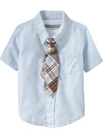 Oxford Shirt & Tie Sets for Baby
