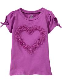 Tulle-Applique Graphic Tees for Baby