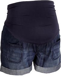 Maternity Smooth-Panel Cuffed Denim Shorts (3-3/4")