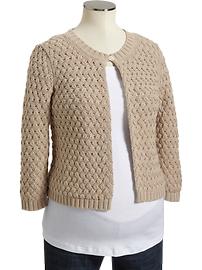 Maternity 3/4-Sleeve Knit Cardigans