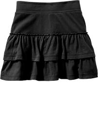 Girls Tiered-Jersey Skorts
