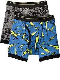 Boys Printed Boxer-Brief 2-Packs