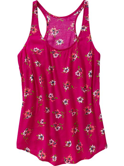 Old Navy Womens Printed Racerback Tank Top