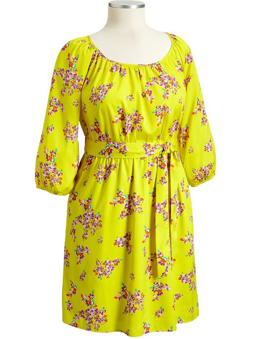 Old Navy Women's Plus Charmeuse Tie Belt Dresses