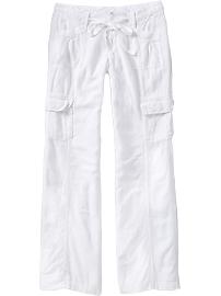 Women's Linen-Blend Cargos