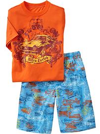 Boys Graphic Tee & Short Sleep Sets