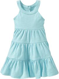 Tiered Swim Cover-Up Dresses for Baby