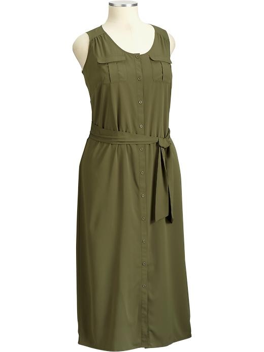 Old Navy Womens Plus Charmeuse Maxi Shirt Dresses