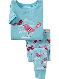 Bird Cage-Graphic Sleep Sets for Baby