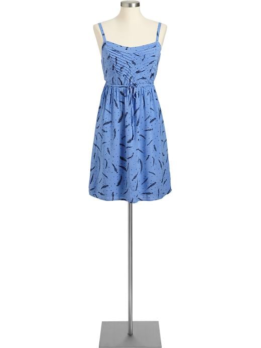 Old Navy Women's Feather Print Drawstring Sundresses