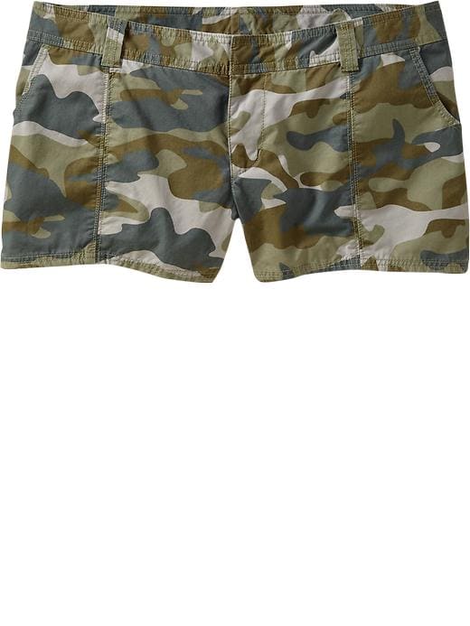 Old Navy Womens Plus Twill Camo Shorts