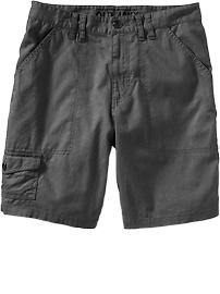 Men's Linen-Blend Camp Shorts (9")