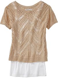 Women's Open Pointelle-Knit Sweaters