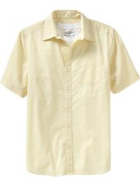 Men's Short-Sleeve Poplin Pocket Shirts