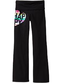 Girls Graphic Yoga Pants