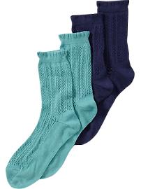 Women's Open-Weave Ankle Sock 2-Packs