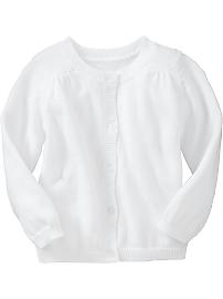 Crew-Neck Sweater Cardigans for Baby