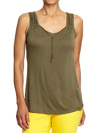 Women's Tassel V-Neck Tanks