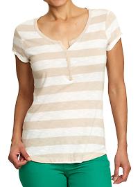Women's Cap-Sleeve Henleys