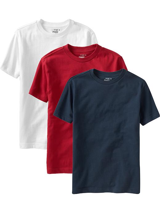 View large product image 1 of 1. Boys Crew-Neck Tee 3-Packs