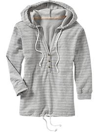 Women's French Terry Henley Hoodies