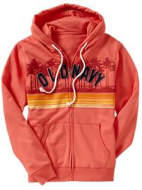 Men's Beach-Style Icon Zip-Hoodies