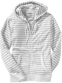 Men's Thin-Stripe Zip Hoodies