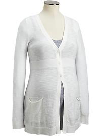 Maternity Slub-Knit Lightweight Cardigans