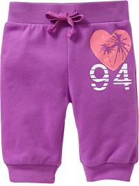 Graphic French Terry Capris for Baby