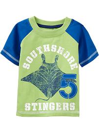 Graphic Raglan-Sleeve Tees for Baby