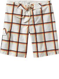 Men's Plaid Cargo Board Shorts