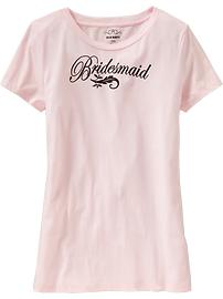 Women's "Bridesmaid" Graphic Tees