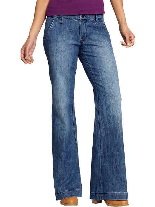View large product image 1 of 2. Women's Wide-Leg Trouser Jeans