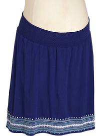 Maternity Smocked Mexicali Skirts