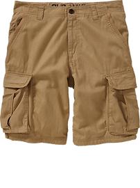 Men's Linen-Blend Tie-Leg Cargo Shorts (10")