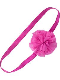 Girls Rosette Satin Headbands