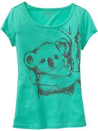 Girls Animal Graphic Tees