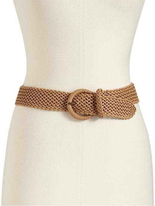View large product image 1 of 1. Women's Braided Faux-Leather Belts